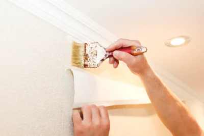 Pose de papier peint à Sainte-Austreberthe — revêtements muraux et toiles de verre